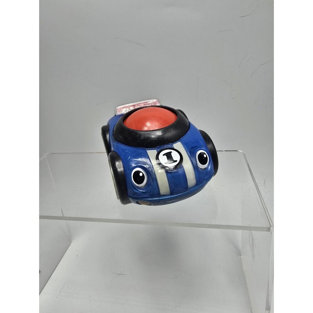Fisher Price lil zoomers Race Car #1 Rattling Roller Ball Under Car Mattel 2010